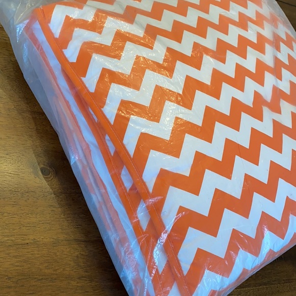 Baby Doll Bedding Chevron Toddler Bedding, Orange - Picture 4 of 4